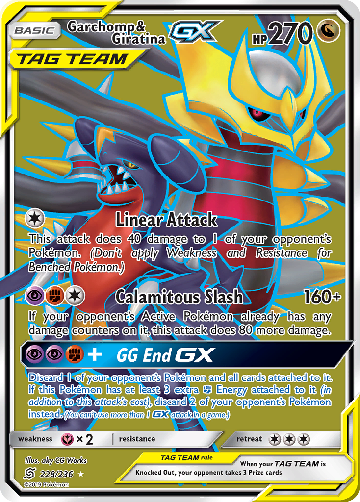 Garchomp & Giratina GX (228/236) [Sun & Moon: Unified Minds] | Rock City Comics