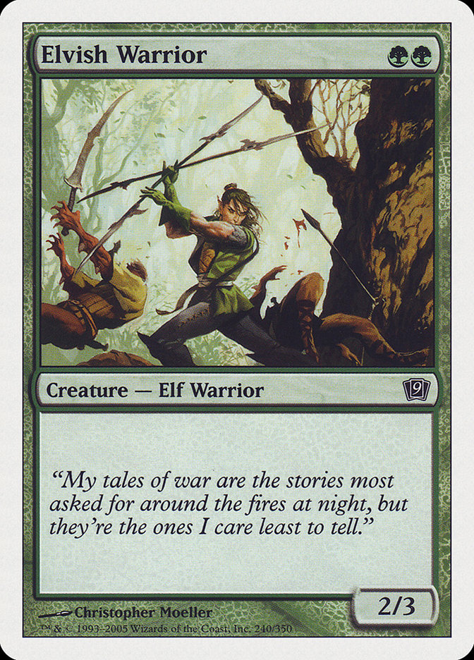 Elvish Warrior [Ninth Edition] | Rock City Comics