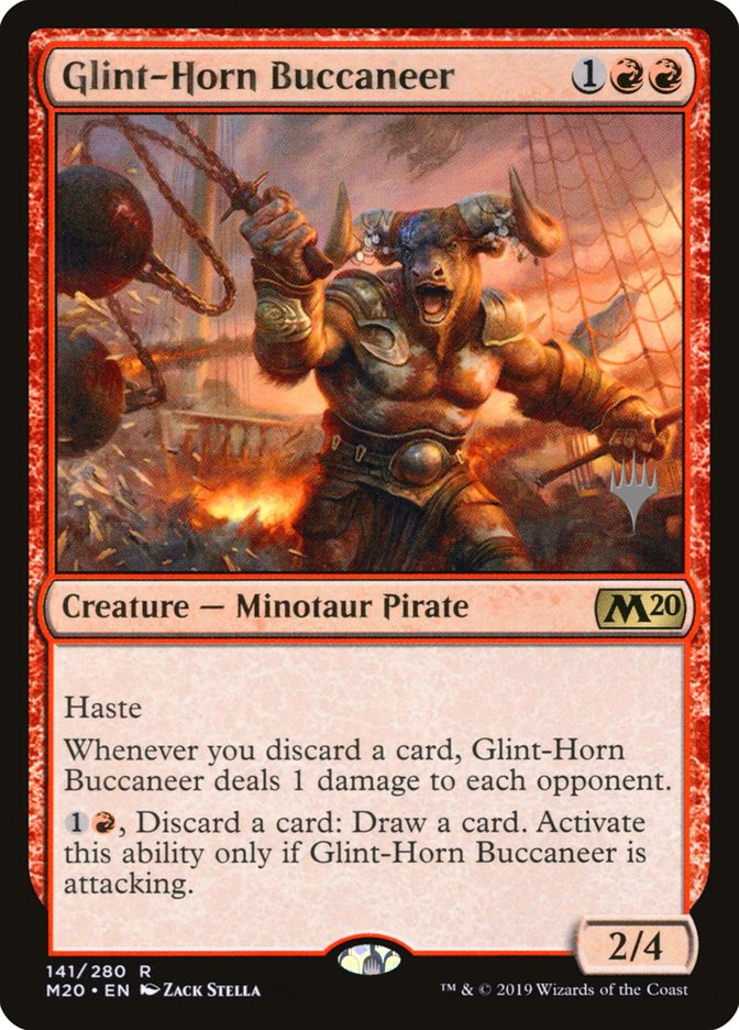 Glint-Horn Buccaneer (Promo Pack) [Core Set 2020 Promos] | Rock City Comics