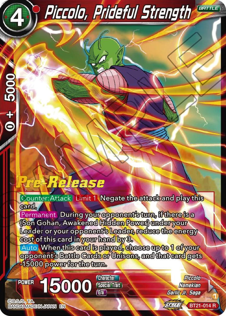 Piccolo, Prideful Strength (BT21-014) [Wild Resurgence Pre-Release Cards] | Rock City Comics