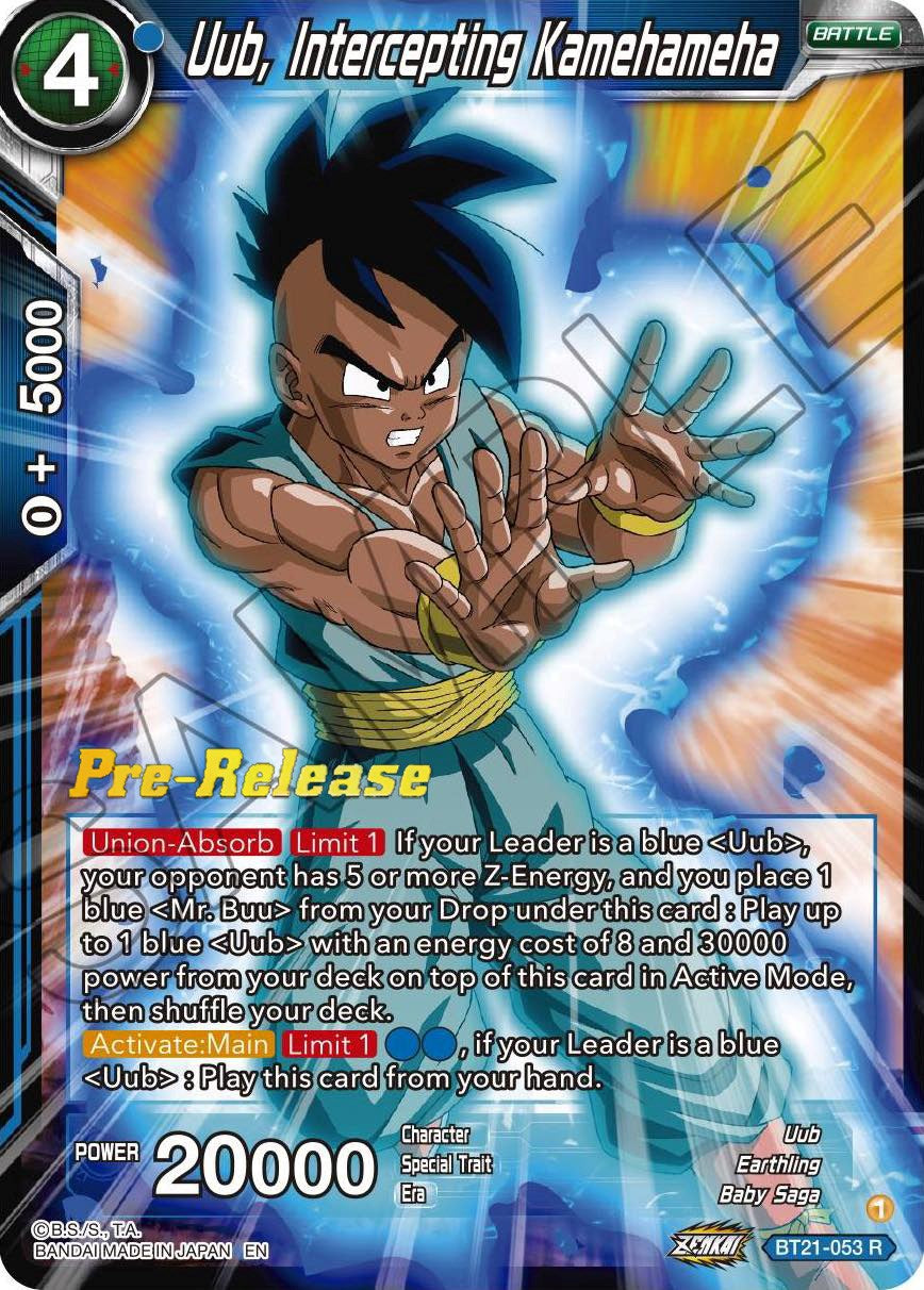 Uub, Intercepting Kamehameha (BT21-053) [Wild Resurgence Pre-Release Cards] | Rock City Comics