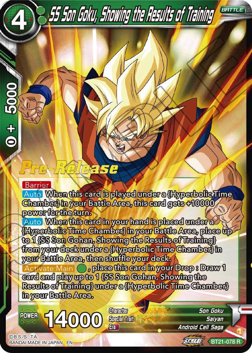 SS Son Goku, Showing the Results of Training (BT21-078) [Wild Resurgence Pre-Release Cards] | Rock City Comics