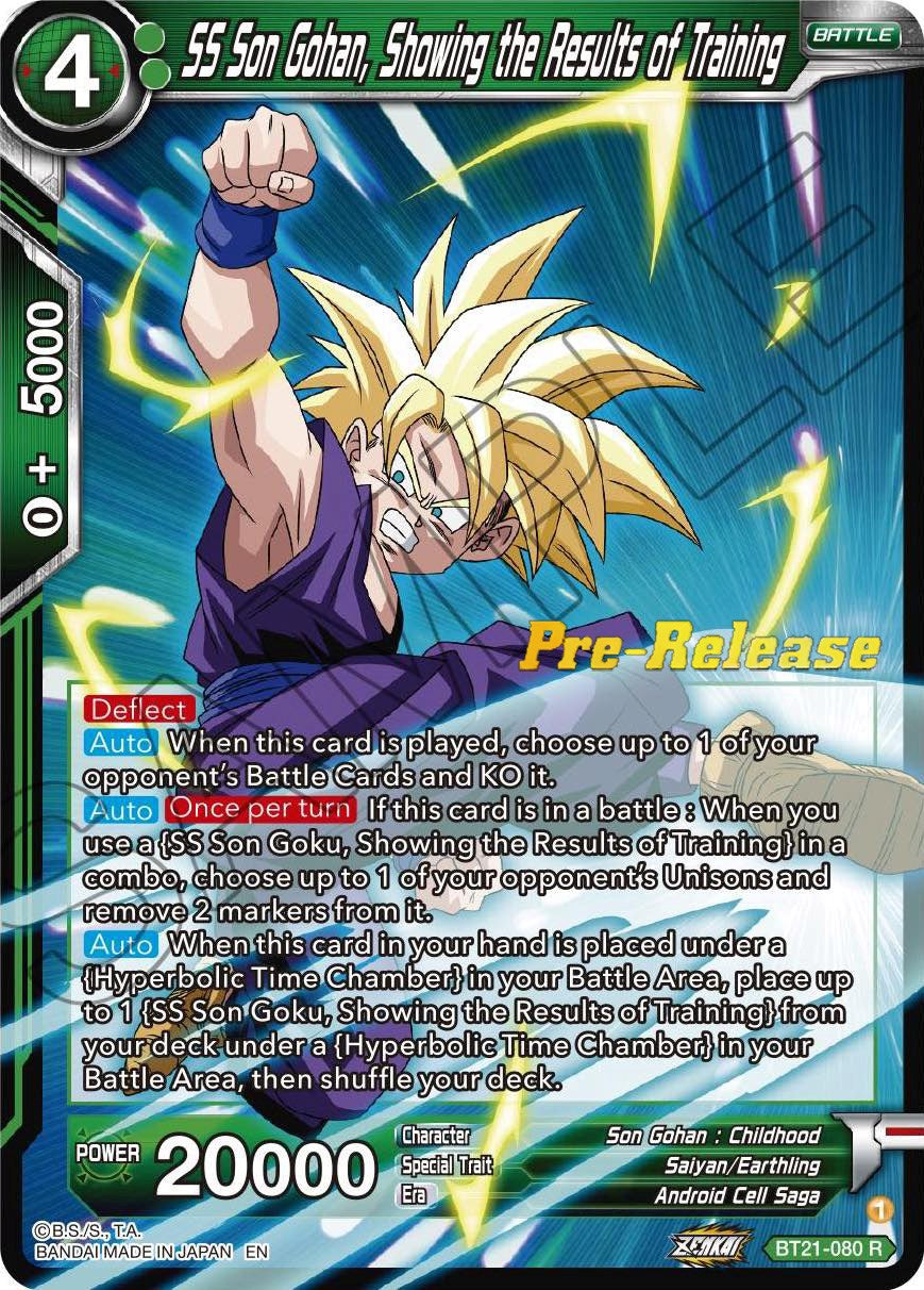 SS Son Gohan, Showing the Results of Training (BT21-080) [Wild Resurgence Pre-Release Cards] | Rock City Comics