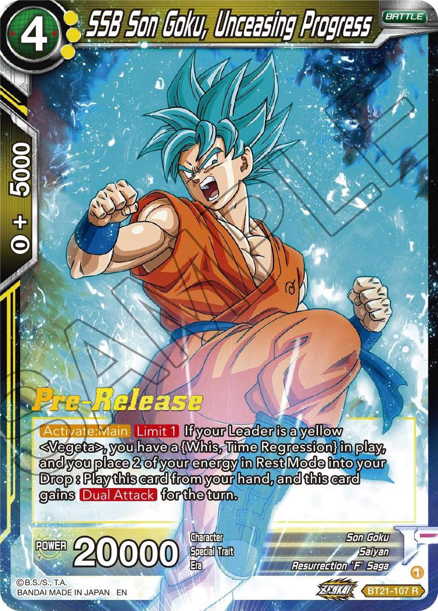 SSB Son Goku, Unceasing Progress (BT21-107) [Wild Resurgence Pre-Release Cards] | Rock City Comics