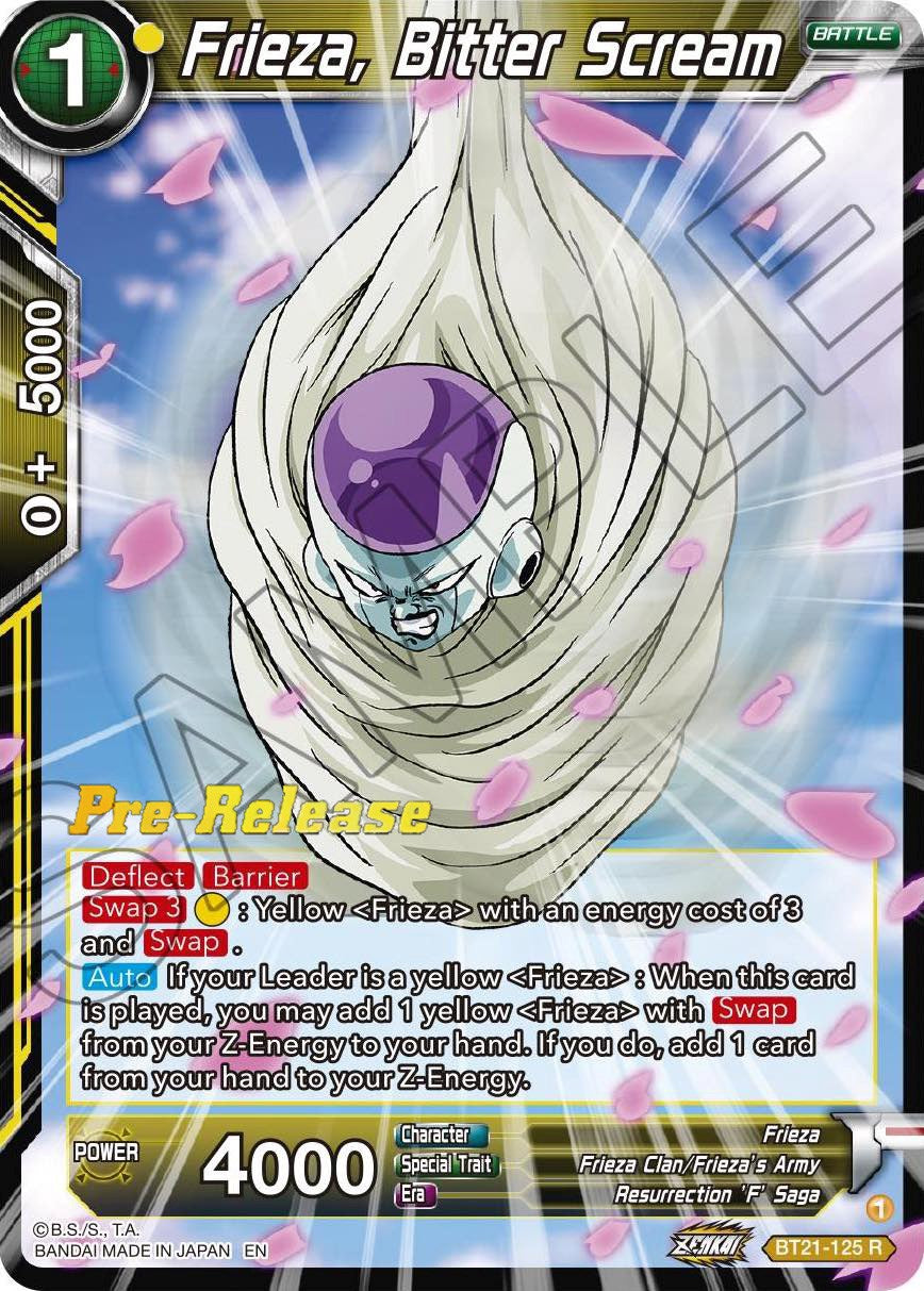 Frieza, Bitter Scream (BT21-125) [Wild Resurgence Pre-Release Cards] | Rock City Comics