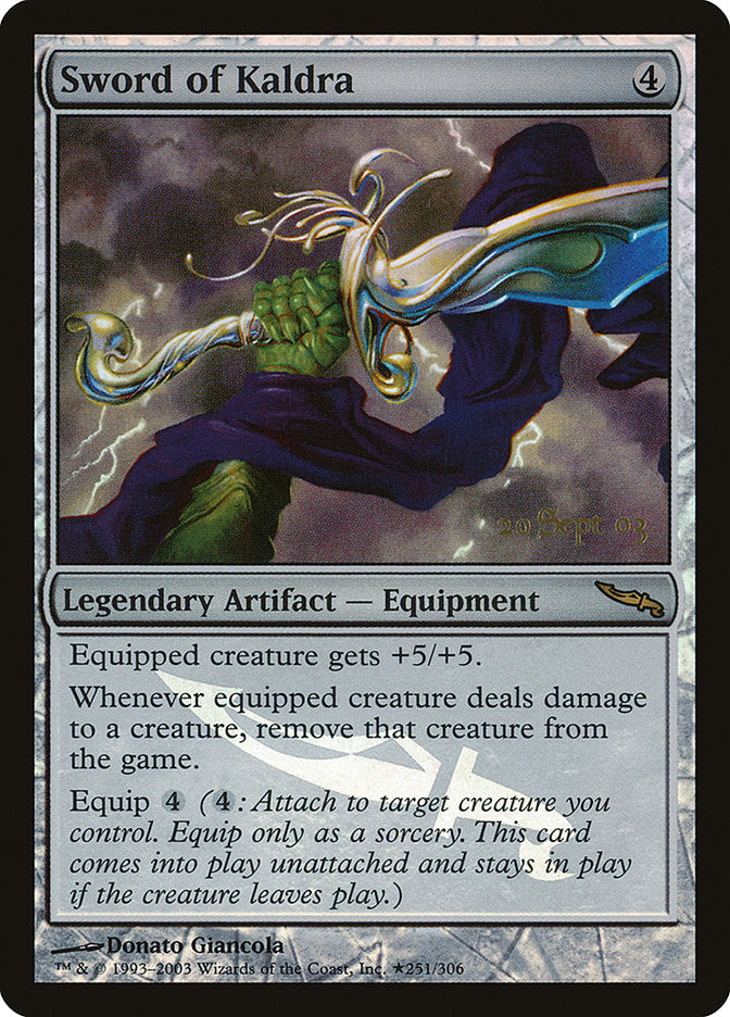 Sword of Kaldra [Mirrodin Promos] | Rock City Comics