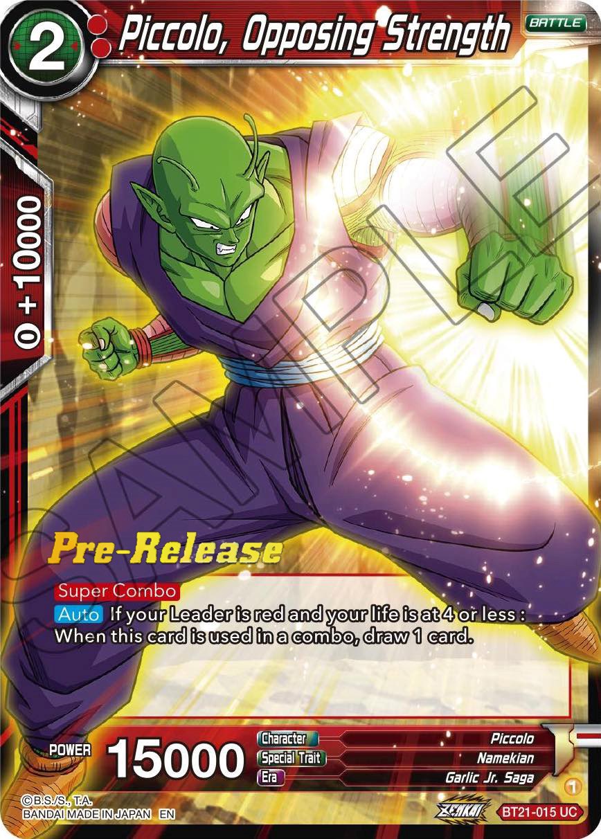 Piccolo, Opposing Strength (BT21-015) [Wild Resurgence Pre-Release Cards] | Rock City Comics