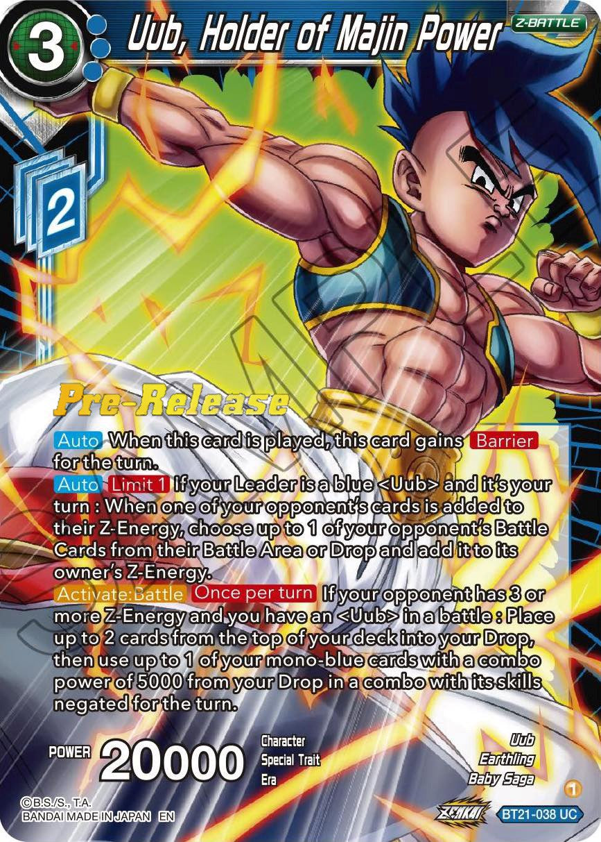 Uub, Holder of Majin Power (BT21-038) [Wild Resurgence Pre-Release Cards] | Rock City Comics