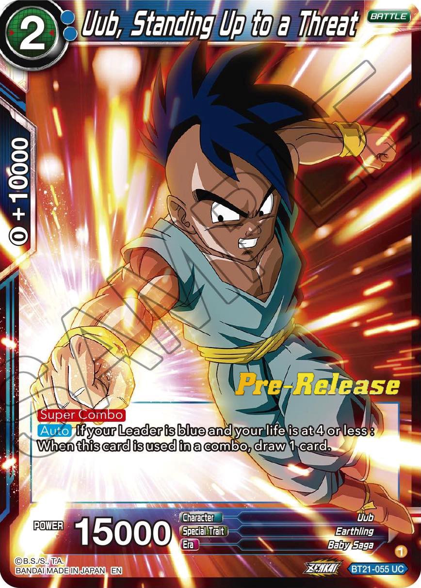 Uub, Standing Up to a Threat (BT21-055) [Wild Resurgence Pre-Release Cards] | Rock City Comics