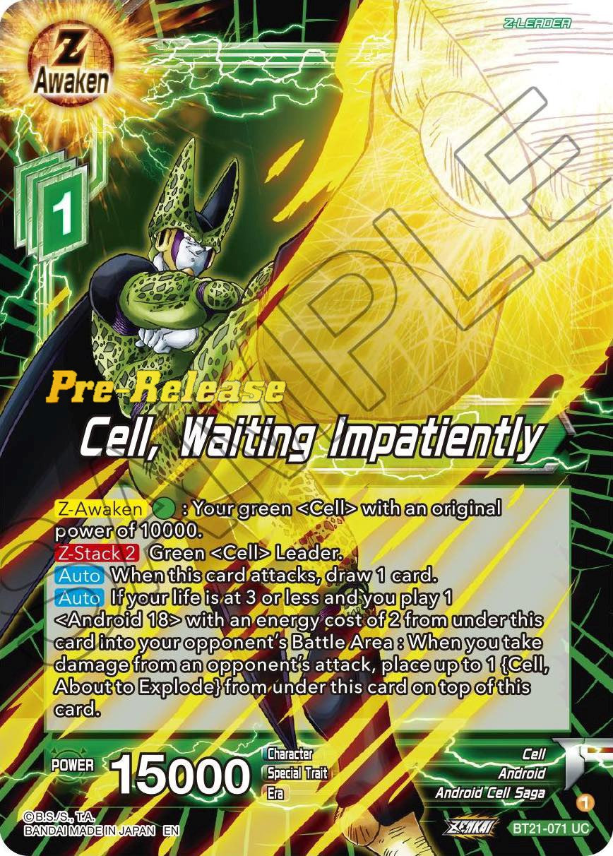 Cell, Waiting Impatiently (BT21-071) [Wild Resurgence Pre-Release Cards] | Rock City Comics