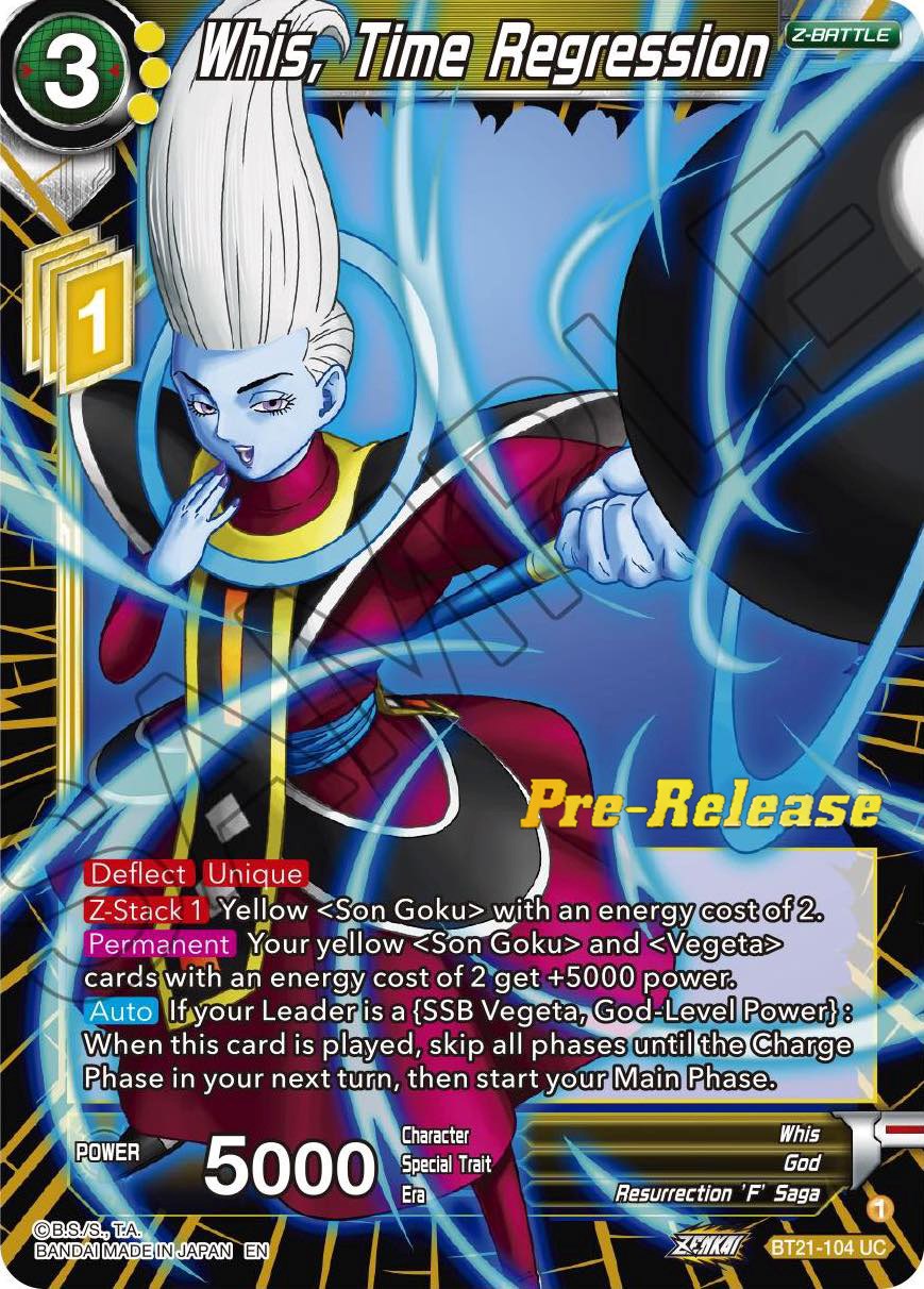 Whis, Time Regression (BT21-104) [Wild Resurgence Pre-Release Cards] | Rock City Comics