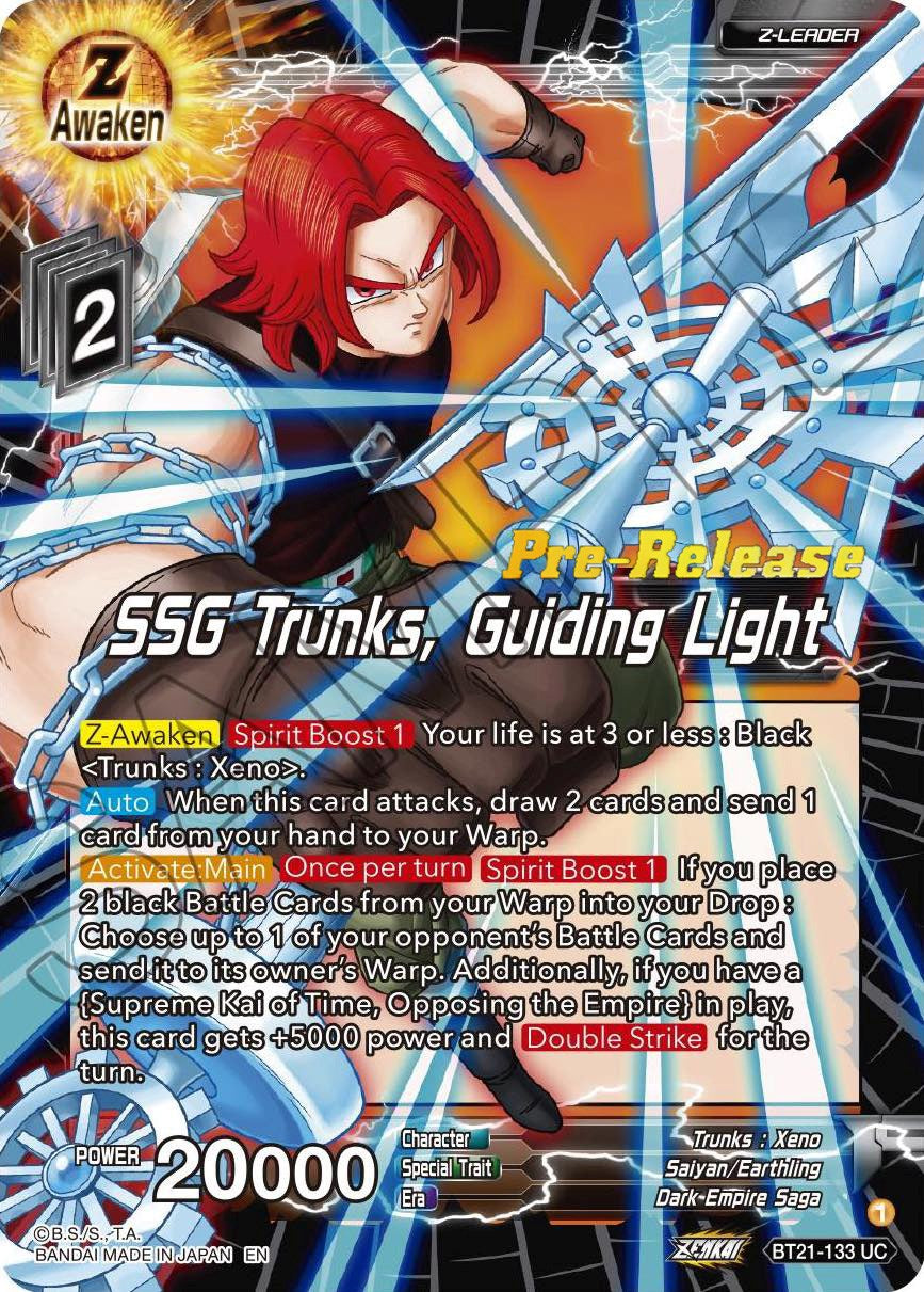 SSG Trunks, Guiding Light (BT21-133) [Wild Resurgence Pre-Release Cards] | Rock City Comics