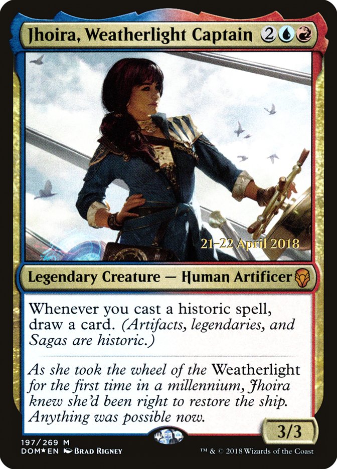 Jhoira, Weatherlight Captain  [Dominaria Prerelease Promos] | Rock City Comics