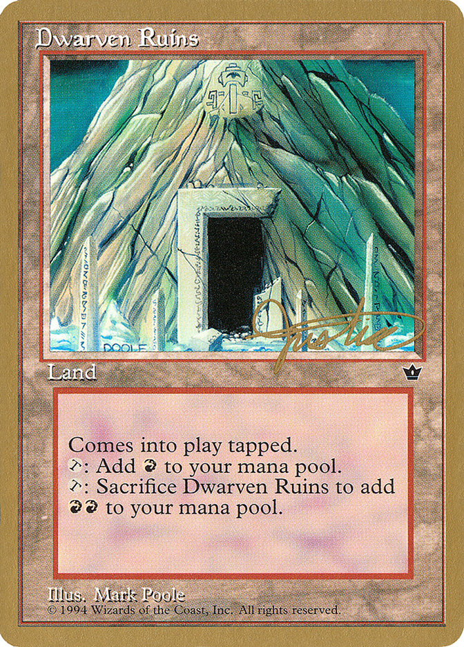 Dwarven Ruins (Mark Justice) [Pro Tour Collector Set] | Rock City Comics