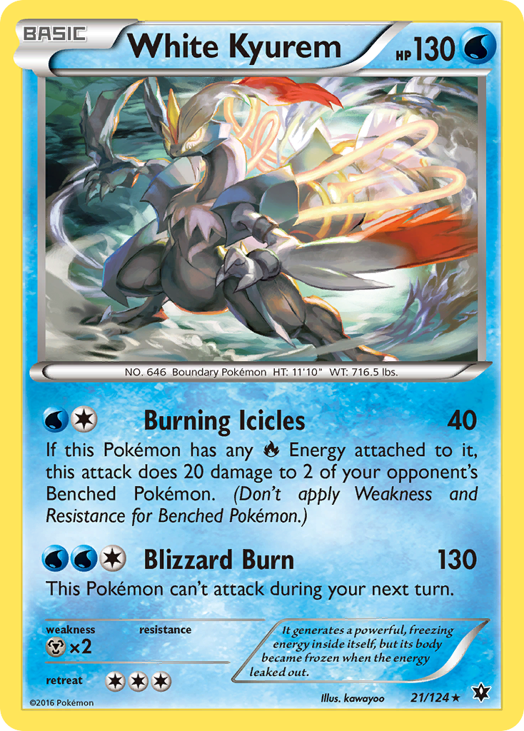 White Kyurem (21/124) [XY: Fates Collide] | Rock City Comics