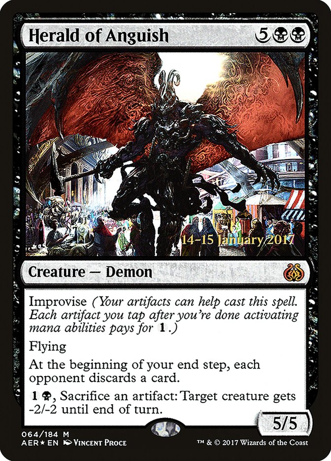 Herald of Anguish  [Aether Revolt Prerelease Promos] | Rock City Comics