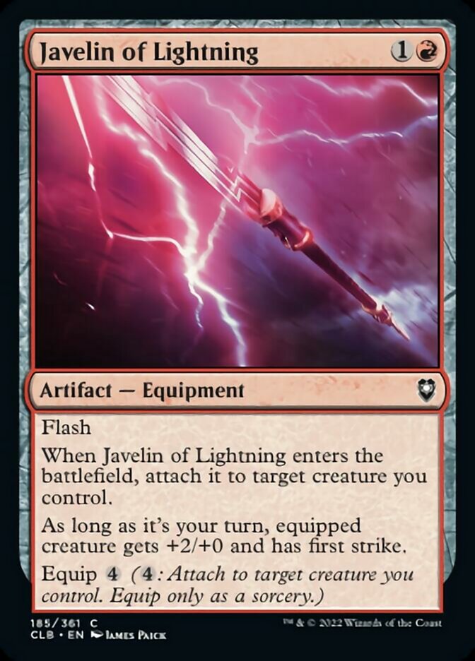 Javelin of Lightning [Commander Legends: Battle for Baldur's Gate] | Rock City Comics