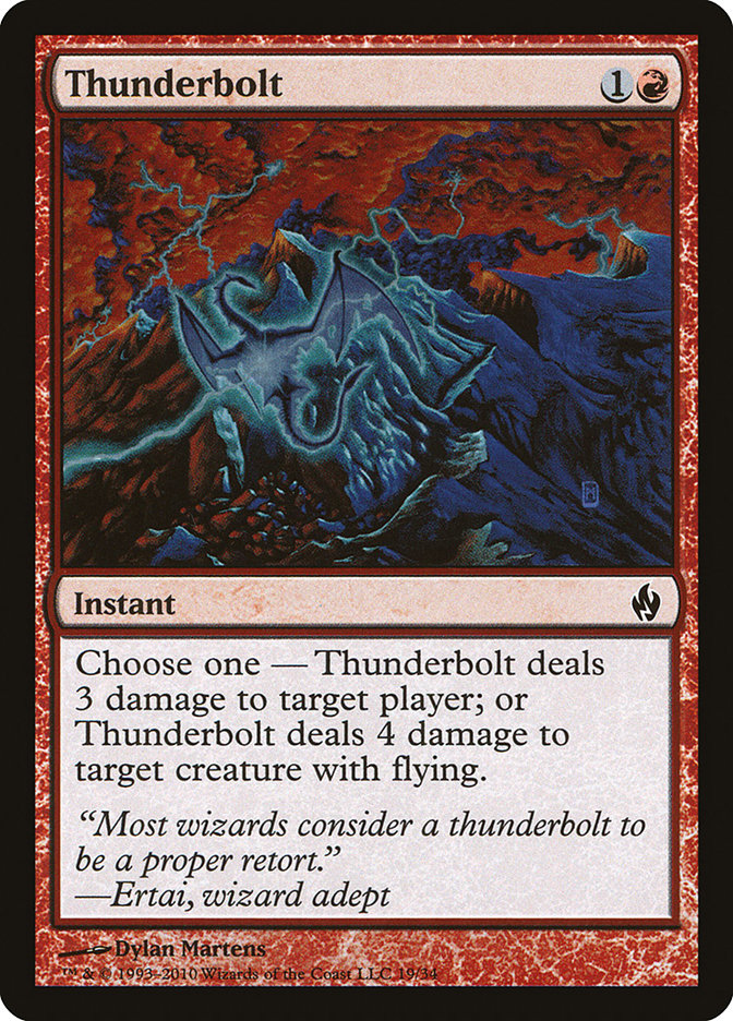 Thunderbolt [Premium Deck Series: Fire and Lightning] | Rock City Comics