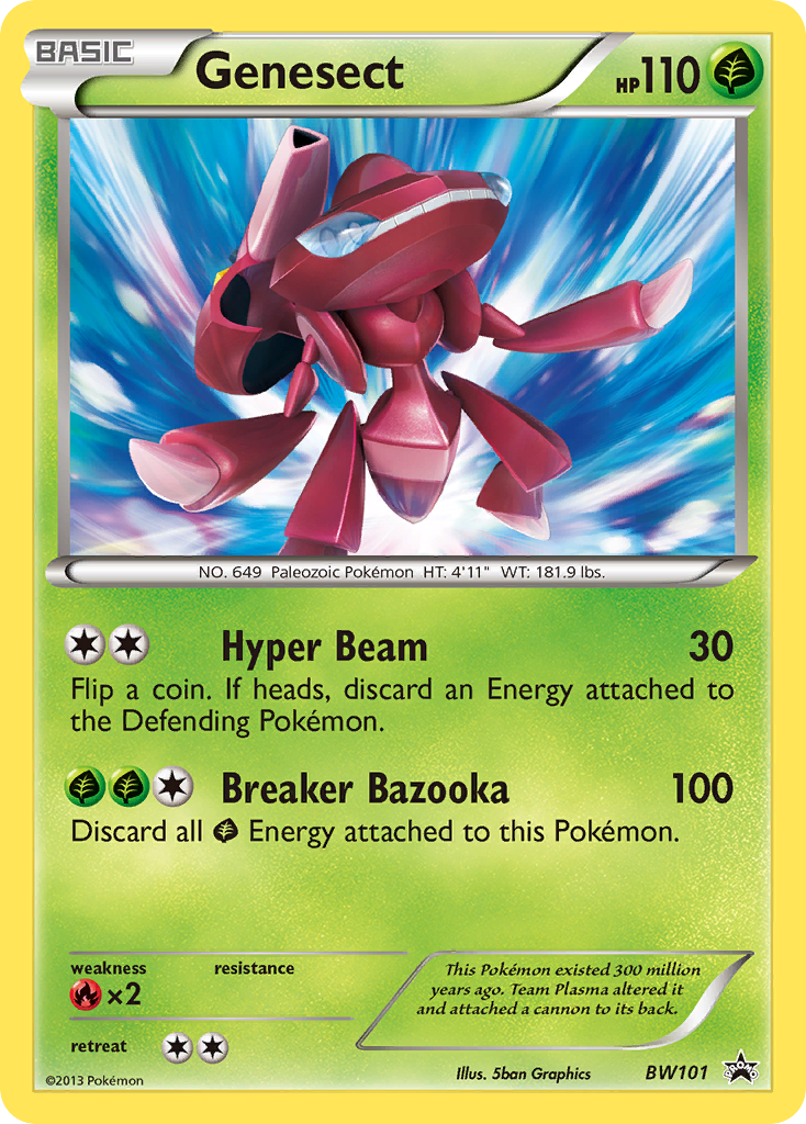 Genesect (BW101) [Black & White: Black Star Promos] | Rock City Comics