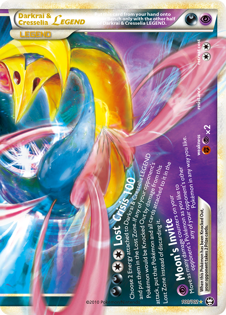 Darkrai & Cresselia LEGEND (100/102) [HeartGold & SoulSilver: Triumphant] | Rock City Comics