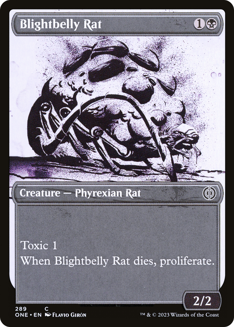 Blightbelly Rat (Showcase Ichor) [Phyrexia: All Will Be One] | Rock City Comics