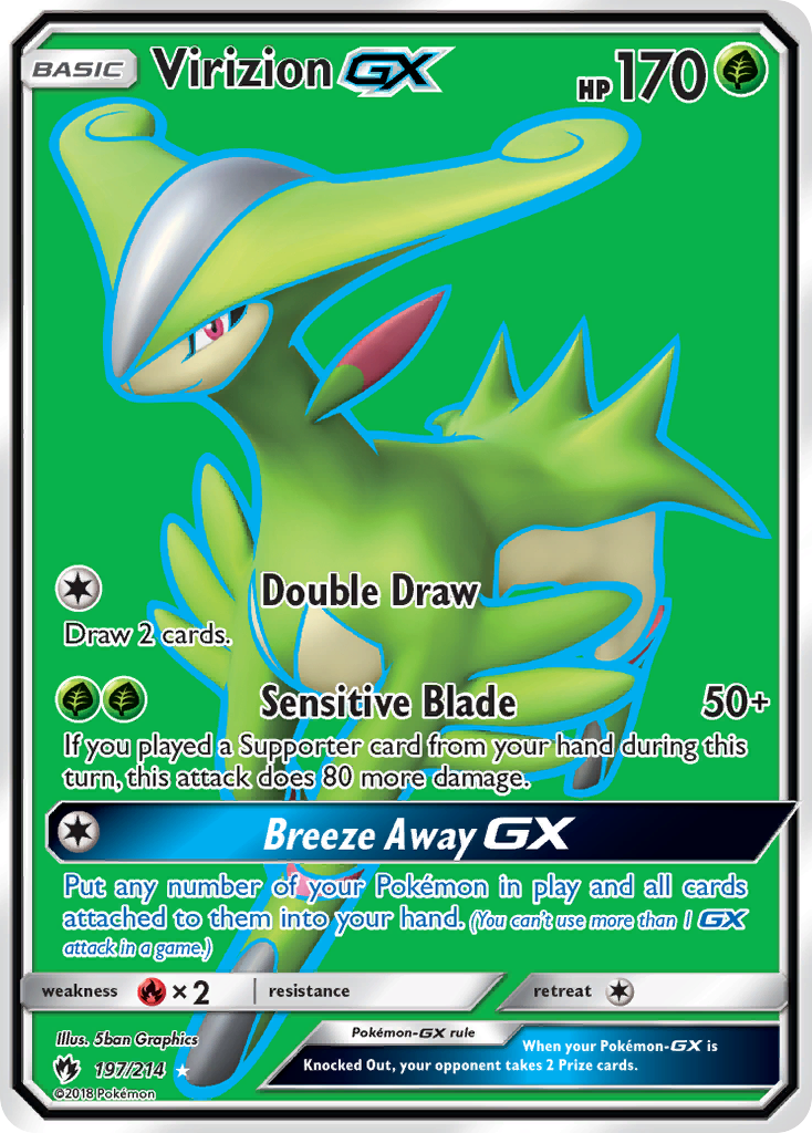 Virizion GX (197/214) [Sun & Moon: Lost Thunder] | Rock City Comics