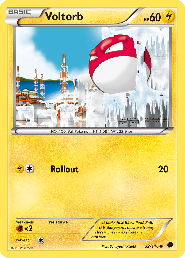 Voltorb (32/116) [Black & White: Plasma Freeze] | Rock City Comics