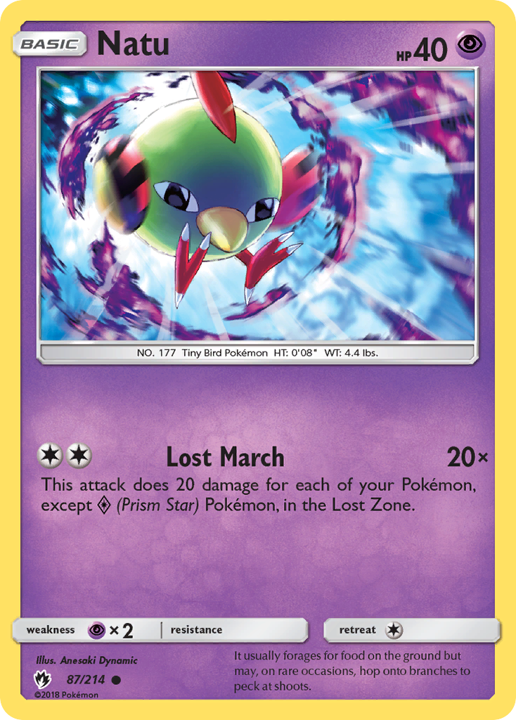 Natu (87/214) [Sun & Moon: Lost Thunder] | Rock City Comics