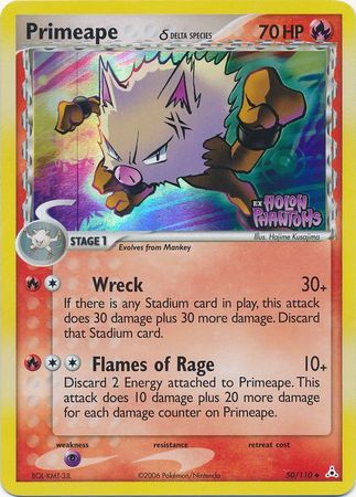 Primeape (50/110) (Delta Species) (Stamped) [EX: Holon Phantoms] | Rock City Comics