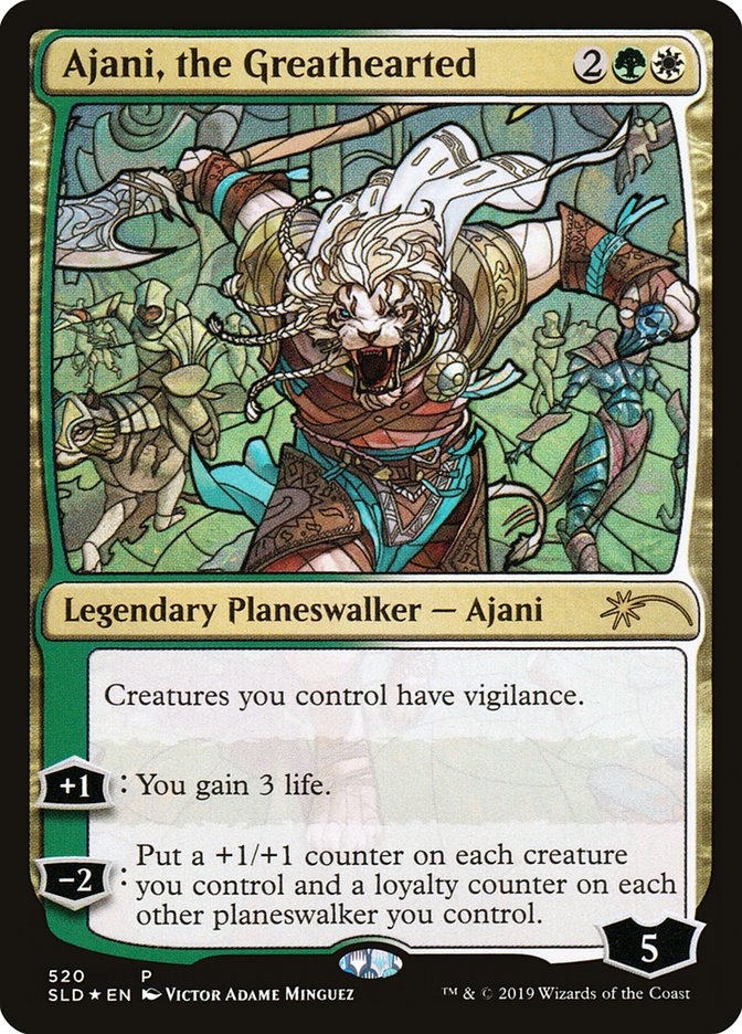 Ajani, the Greathearted (Stained Glass) [Secret Lair Drop Promos] | Rock City Comics