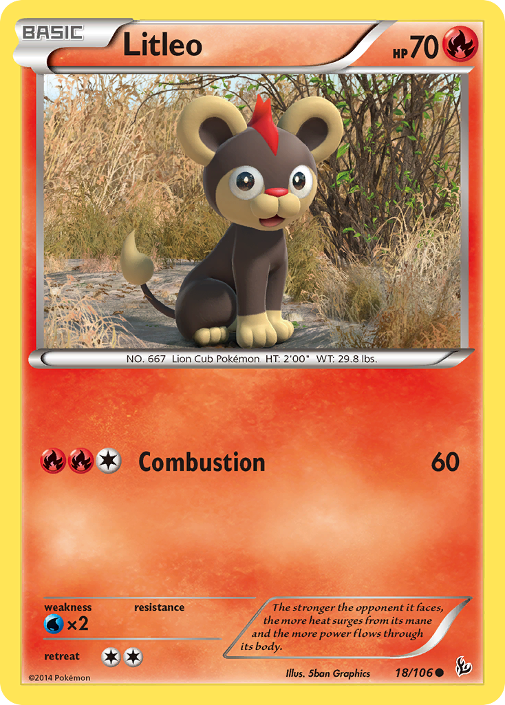 Litleo (18/106) [XY: Flashfire] | Rock City Comics