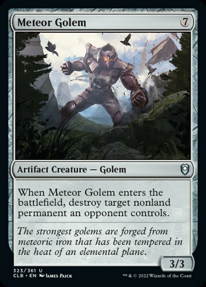 Meteor Golem [Commander Legends: Battle for Baldur's Gate] | Rock City Comics