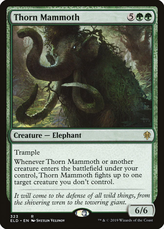 Thorn Mammoth [Throne of Eldraine] | Rock City Comics