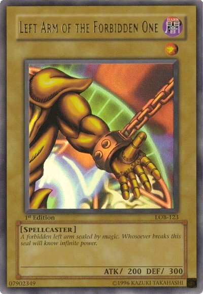 Left Arm of the Forbidden One [LOB-123] Ultra Rare | Rock City Comics