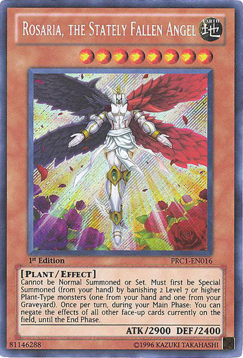 Rosaria, the Stately Fallen Angel [PRC1-EN016] Secret Rare | Rock City Comics