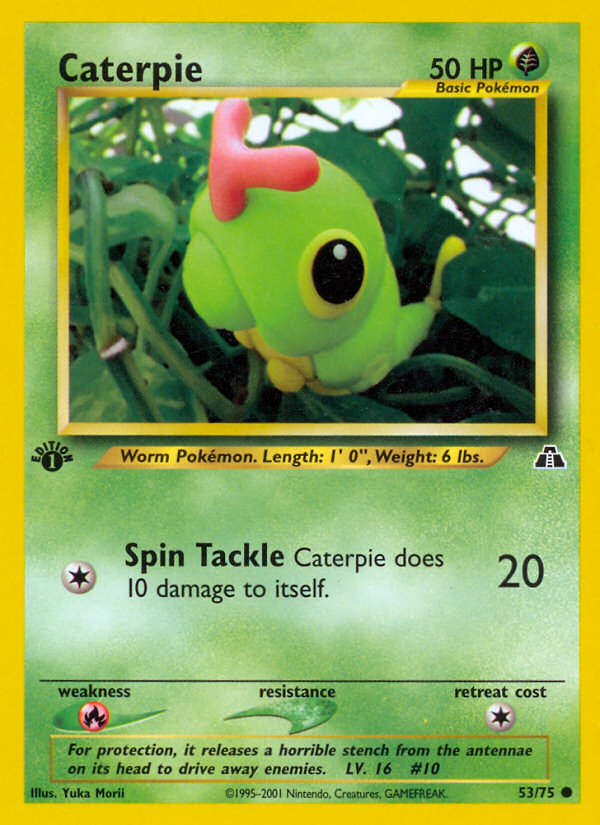 Caterpie (53/75) [Neo Discovery 1st Edition] | Rock City Comics