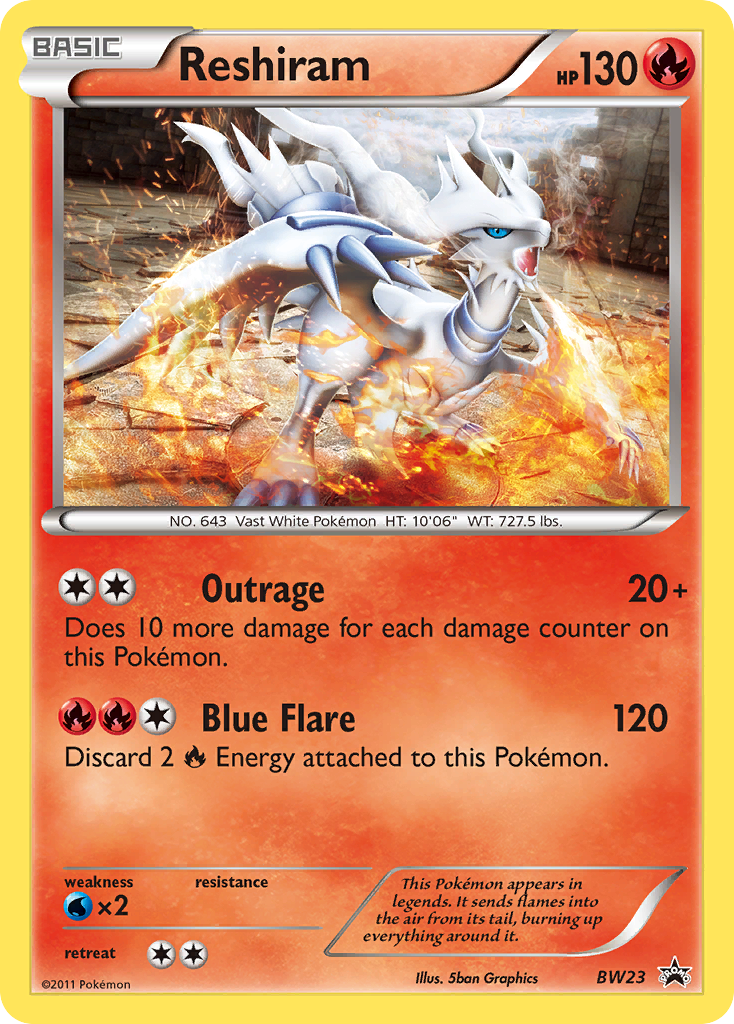 Reshiram (BW23) [Black & White: Black Star Promos] | Rock City Comics