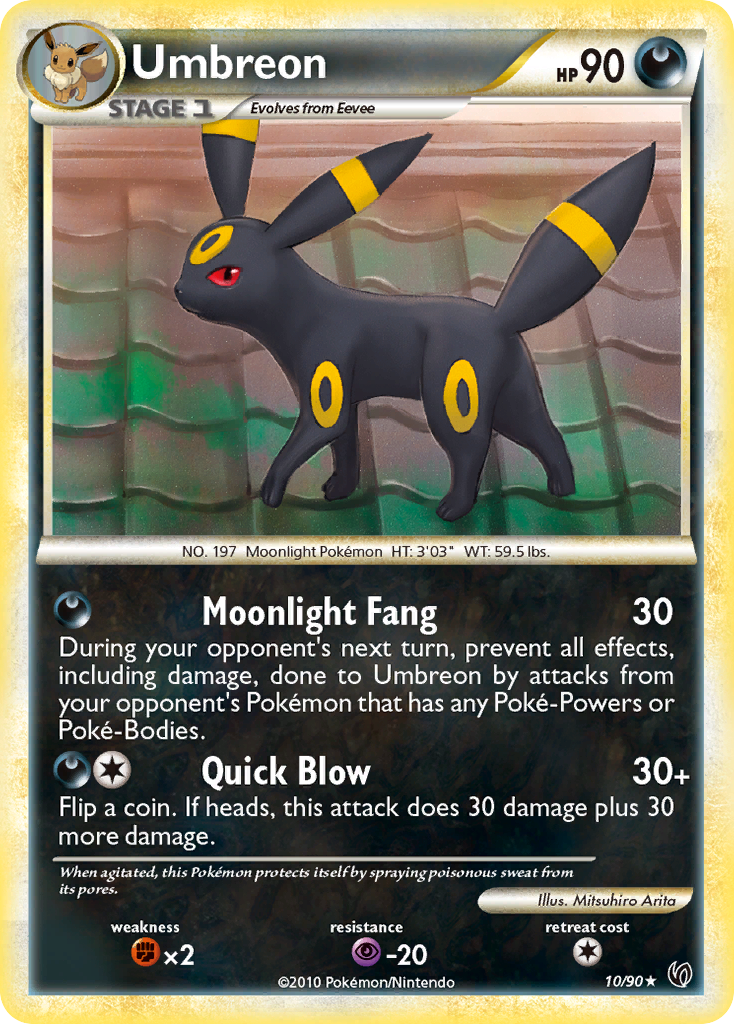 Umbreon (10/90) [HeartGold & SoulSilver: Undaunted] | Rock City Comics