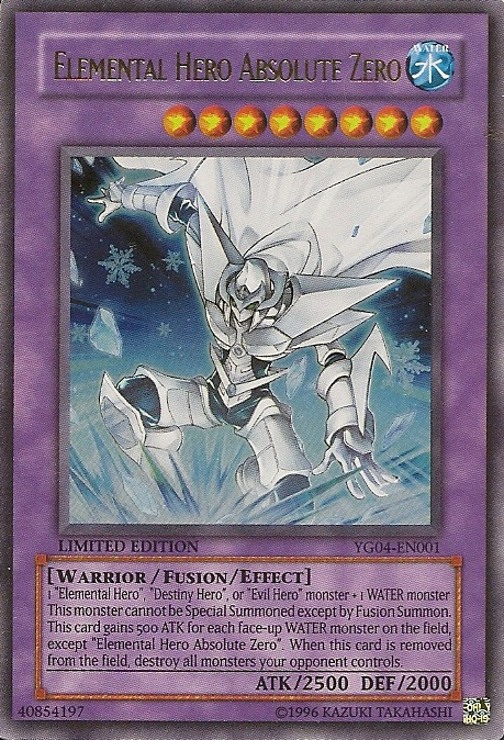 Elemental Hero Absolute Zero [YG04-EN001] Ultra Rare | Rock City Comics