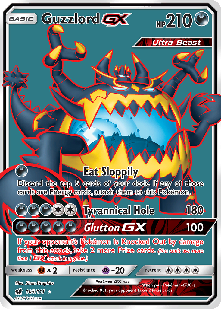 Guzzlord GX (105/111) [Sun & Moon: Crimson Invasion] | Rock City Comics