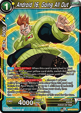 Android 16, Going All Out (Common) [BT13-112] | Rock City Comics