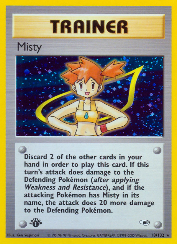 Misty (18/132) [Gym Heroes 1st Edition] | Rock City Comics