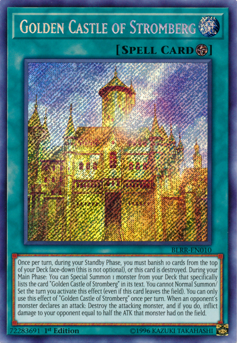 Golden Castle of Stromberg [BLRR-EN010] Secret Rare | Rock City Comics