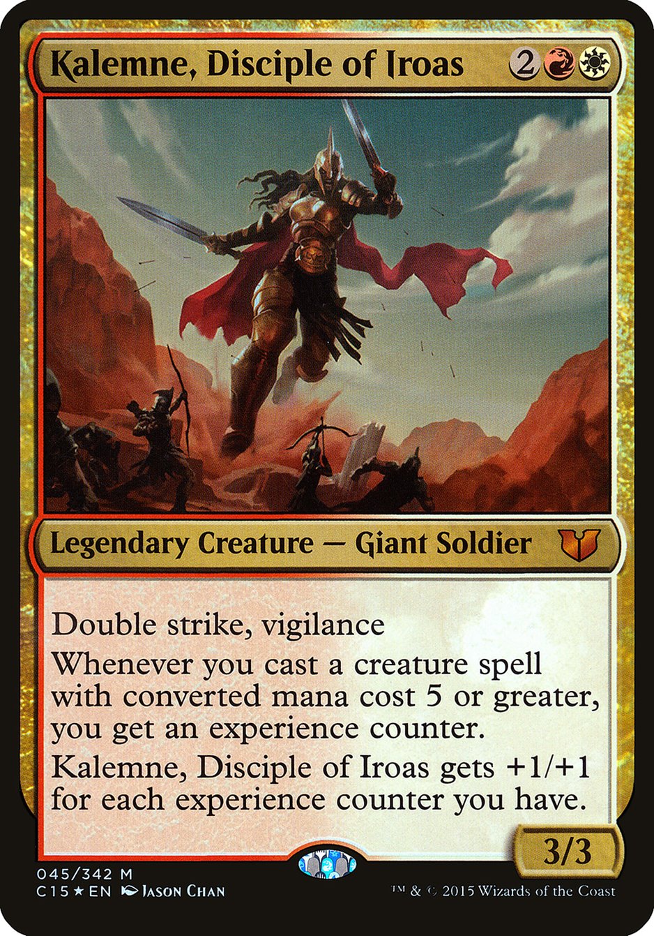 Kalemne, Disciple of Iroas (Oversized) [Commander 2015 Oversized] | Rock City Comics