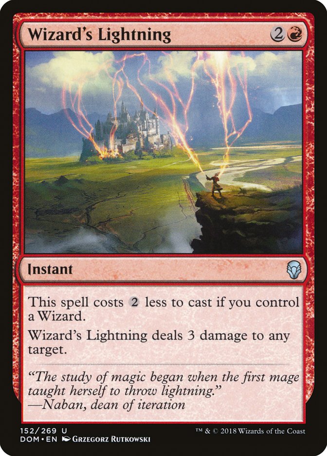 Wizard's Lightning [Dominaria] | Rock City Comics