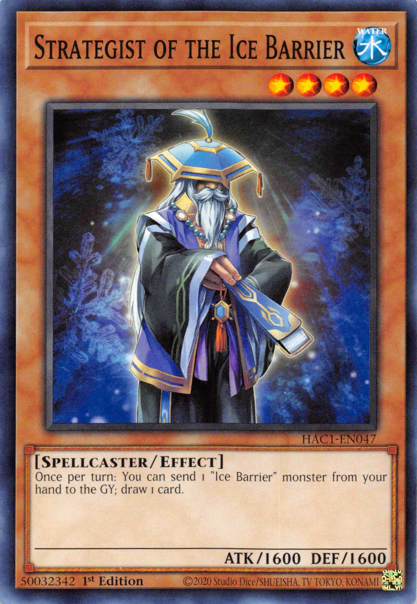 Strategist of the Ice Barrier (Duel Terminal) [HAC1-EN047] Parallel Rare | Rock City Comics