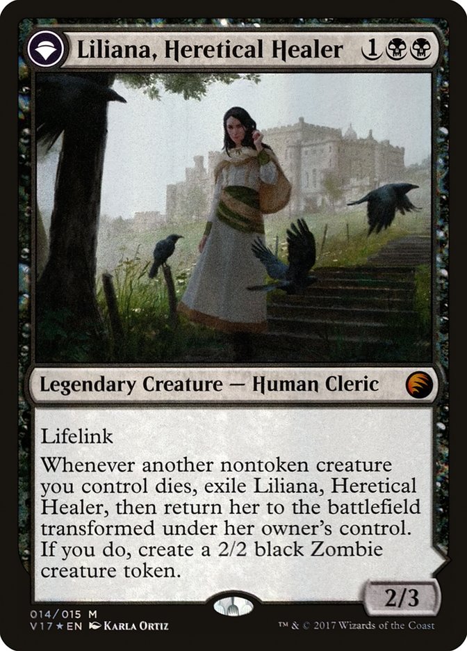 Liliana, Heretical Healer // Liliana, Defiant Necromancer [From the Vault: Transform] | Rock City Comics