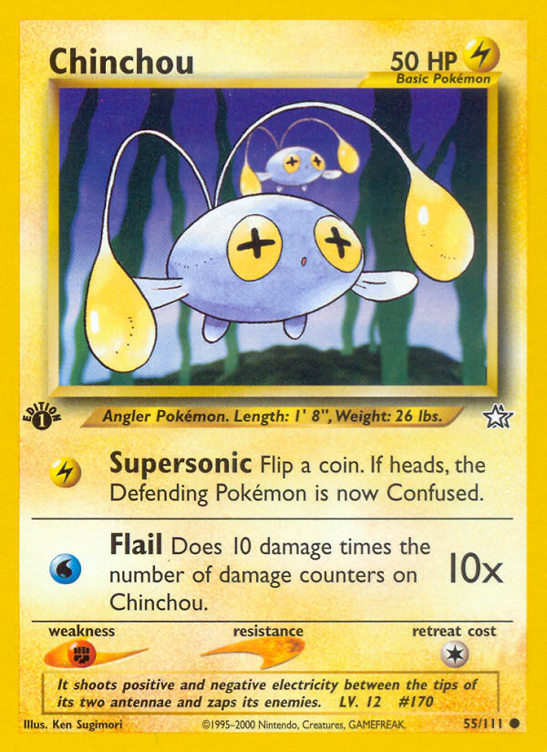 Chinchou (55/111) [Neo Genesis 1st Edition] | Rock City Comics