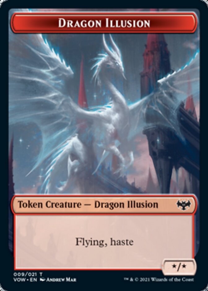 Dragon Illusion Token [Innistrad: Crimson Vow Tokens] | Rock City Comics