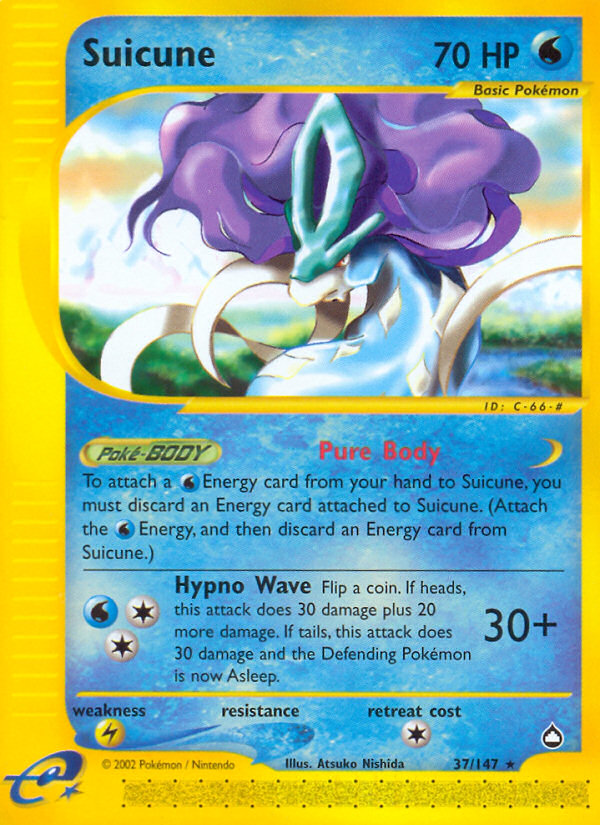 Suicune (37/147) [Aquapolis] | Rock City Comics